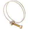 Hilitand Fascette Stringitubo Stringitubi A Doppio Filo Regolabile Per Tubo Dellacqua 10 Pezzi 57 Mm (52-57)