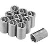 Walfront 10 Pcs 304 In Acciaio Inox M8 Filo Kit di Riparazione M8x1.25x3D Filo Manicotto A Vite Inserti Kit di Riparazione del Filo