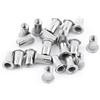 Hilitand 20 Pezzi Dadi A Rivetto Filettati A Testa Piatta M3 M8 Rivetti In Acciaio Inox Dadi Ciechi Nutserts In Alluminio Per Costruzione E Manutenzione
