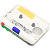 Bewinner Convertitore da Cassetta USB a MP3, Convertitore da Nastro Stereo Portatile a MP3 USB Ricaricabile con Jack da 3,5 Mm e Pulsanti Colorati per Altoparlanti Portatili, Masterizzatore CD
