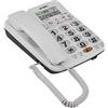 Bewinner Telefono Fisso da Tavolo con Tasti Grandi, Telefono Vivavoce con Filo, Telefono Fisso di Casa/Ufficio a Due Linee/ID Chiamante/Suono Chiaro/Riselezione