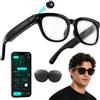 Hittriu AI Smart Glasses con fotocamera, 800 W HD, 164 lingue, occhiali per uomo e donna, registrazione video 1080p, riconoscimento oggetti, Bluetooth, audio aperto, assistente vocale (nero2)