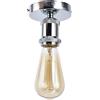 SEAFRONT Portalampada Vintage E26 E27, Portalampada Portalampada Vintage E26 E27 Portalampada con Accessori per Cucina Camera da Letto Soggiorno 100‑240V (Argento)