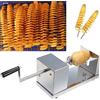YUNRUX Taglia Patate a Spirale Verdura Patate Twister Verdura in Acciaio Inox con manovella e Piedini in Gomma Antiscivolo per Frutta Patate, Tornado Chips, cetrioli o Carote