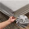 Highdi Lenzuola Matrimoniali con Angoli in Velluto 180x220 cm, Highdi Grigio Chiaro Lenzuolo Sotto con Angoli Inverno Elasticizzato Flanella Caldo Lenzuola Microfibra- Ideale per Letti Matrimoniali
