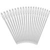 Walfront 20Pz Aghi Cavigliere di Grandi Dimensione Blunt Knitter Aghi di Trapuntatura per Ricamo Lunghezza 52mm Colore Argento Aghi Lana Con Punta Arrotondata