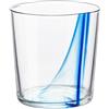 Bormioli Rocco 35.5 cl - Stria Blu Bicchiere Acqua In Vetro - Set 12 Pz