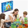 GEOMAG - Magnetic Tiles Gems 100 Pezzi, Costruzioni Magnetiche per Bambini, Tessere e Blocchi Magnetici 4 Forme, Giochi Bambini 3 Anni+, Giochi Montessori STEM Educativi, Idea Regalo Natale Compleanno
