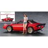 Hasegawa LANCIA STRATOS HF STRADALE W/ITALIAN GIRL'S FIHURE KIT 1:24 Hasegawa Kit Auto -I