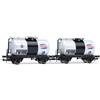 Rivarossi FS 2 UNIT PACK 2-AXLE TANK WAGON TOTAL EP.III 1:87 Rivarossi Treni -I- Modellino