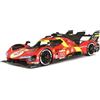 Burago FERRARI 499P N.50 5th LE MANS 2023 POLE POSITION FUOCO/MOLINA/NIELSEN 1:18 Burag