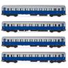 Rivarossi FS 4-UNITS TRENO AZZURRO EPOCA IIIb 1:87 Rivarossi Treni -I- Modellino Nuovo