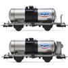 Rivarossi FS 2-UNIT SET TANK 2-axle WAGONS, big tank MOBIL EP.III 1:87 Rivarossi Treni -I-