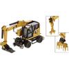 Diecast Master CAT M323F RAILROAD WHEELED 1:87 Diecast Master Mezzi Industriali -I- Modellino N