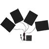 Bonbela RISCALDAMENTO del Riscaldatore di Stoffa Impermeabile 3 Ingranaggi Fibra Composita con 4 Pezzi Abiti Ad Alimentazione USB PAD RISCALDAMENTO per L'inverno