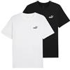 PUMA ESS Small No. 1 Logo Tee - T-shirt unisex (confezione da 1), nero/bianco., L