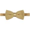 THE GENTS LAB - Uomo 100% Poliestere Regolabile Lavorato A Maglia Papillon, Beige, Length - Adjustable to fit up to neck size 20inches Width - 12cm