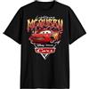 Disney Pixar Cars Saetta McQueen Rockstar Flames - Maglietta da adulto