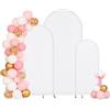VEVOR Supporto per Fondale ad Arco Set da 3, Struttura Stabile Facile da Montare, Supporto in Metallo per Arco di Nozze con Copertura, per Decorazioni di Matrimoni, Feste di Compleanno, Celebrazioni