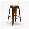 AHD Amazing Home Design Sgabello da bar 76cm in metallo per bar e cucina Steel Up - Brown