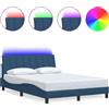 vidaXL Struttura letto senza materasso "Hanko" Blu 120x200 cm tessuto
