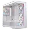 Einarex EXCS-ZM-800R-W, Midi Tower, PC, Bianco, ATX, Micro ATX, Mini-ITX, Acciaio, Vetro temperato, Gaming