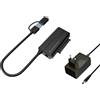 Conceptronic Adattatore Conceptronic USB3.0 SATA ABBY21B con Power Adapter -HDD/SSD SATA da 2,5/3,5-cavo USB C/A 2 in 1 [ABBY21B]