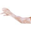 LEG AVENUE Guanti Sexy Opera Floral Bianco