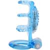 CHISA NOVELTIES Anello Vibrante Dual Vibrating Cock Cage BLU
