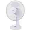 Dimensione Elettronica S.R.L. Bianco 40 Ventilatore da Tavolo Ø40cm - Silenzioso (51,5 dB), 3 Velocità, 1200 RPM, Oscillazione, Montaggio Senza Attrezzi, Leggero (2,1 kg), Design Compatto 44x33x57 cm
