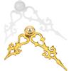 DIYEAH 2 set di lancette di ricambio per orologio a cucù, lancette/puntatore meccanico in plastica per artigianato, accessori di decorazione vintage per la casa.