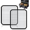 BUCOMTU 2 Pezzi Paraspruzzi in Acciaio Inox a Maglia Fine per Cosori Airfryer 8,5L/Dual Blaze TwinFry 10L, Resistente al calore e all'olio,Friggitrice ad Aria Antispruzzo Magnetico Per Cosori CAF-R901-AEU