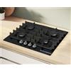 Bosch PNP6B6K40 ***PRONTA CONSEGNA*** Piano cottura, 60cm, vetro temperato nero LUCIDO. 4 fuochi a gas. Griglie in ghisa