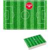 dekora - Foglio Commestibile Campo da Calcio - Carta di Zucchero A5 (14,8 x 21 cm) - Decorazione per Torte per Bambini - Senza Glutine, Senza Zuccheri Aggiunti, Adatto ai Vegetariani - Facile da Usare