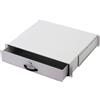 DIGITUS cassetto per armadi di rete e server rack, 19 pollici, 2U, montaggio anteriore e posteriore, profondità variabile, vassoio per documenti e per tastiera, chiudibile, grigio