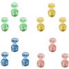 D.RECT Magneti al Neodimio, 12 pezzi, multicolori, forti magneti magnetico Push pins, Puntine Calamite al Neodimio