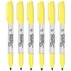 Newell Brands Sharpie - Pennarello indelebile a punta fine, confezione da 6, colore: giallo citrino
