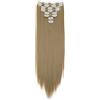 CAISHA XL 60cm Estensioni A Clip SET XL Da 7 Pezzi Liscio Estensioni Dei Capelli Resistenti Al Calore Pezzo Di Capelli Biondo Naturale CE28