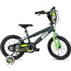 BMX BICICLETTA PER BAMNINI DAI 4 AI 6 ANNI CON TELAIO BMX CON STABILIZZATORI LATERALI. MADE IN ITALY. MISURA 16 POLLICI