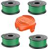 Lyshujli A6486 A6486-XJ A6482 Bobina di ricambio per decespugliatore compatibile con Black and Decker A6486 GL9035, GL8033, GL7033 (4 bobine + 1 copertura)