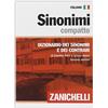 Zanichelli Sinonimi compatto. Dizionario dei sinonimi e dei contrari