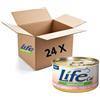 LIFE PET Offerta multipack Life cat tonno con gamberetti 85gr x 24 pz