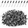 HonQiShiMY 160 Pz Set di ribattini ciechi 4.8x16mm, ribattini in alluminio, assortimento Alu/Acciaio,rivetti pop rivetti aperti, Rivetti Ciechi in Alluminio, ribattini a testa piatta per metalli