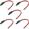 Leloco Cavo di prolunga SAE da 12 V, 14 AWG, 30 cm, per moto, barca