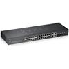 Zyxel GS1920-24v2 - Switch Gigabit Ethernet a 24 porte, design senza ventola con 4 porte Gigabit Combo e modalità cloud ibrida, presa UK