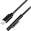 Logilink PA0342 - Cavo di collegamento USB-C a Surface (90°), 1,8 m, con PD (PowerDelivery) 60 W