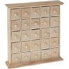 PEBEO Artemio Cassettiera in Legno con 25 cassetti, Colore: Beige, 30 x 30 x 6 cm, 14001073