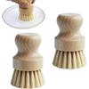 JRSHIRLEYLTD 2 Pezzi Spazzola in Legno Faggio con Corda e Aggancio,Setole in fibra Naturale,Prodotta in Alta qualità,Facile pulire stoviglie,Spazzola in Legno,per Lavare Piatti, Pentole