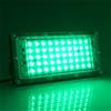 MODOAO Luci di inondazione per esterni, 50 W, 4800 lm, LED verdi, IP66, impermeabile, per cortile, giardino, garage, prato, corte