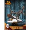 beast kingdom action figure d-stage jw dominion blue per jurassic world